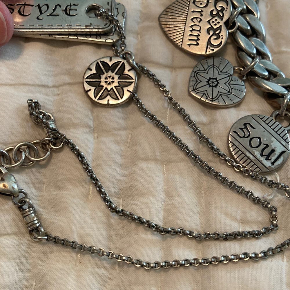 Brighton Vintage Silver Charm Bracelet and Necklace Set, collectible pieces! - Picture 6 of 7